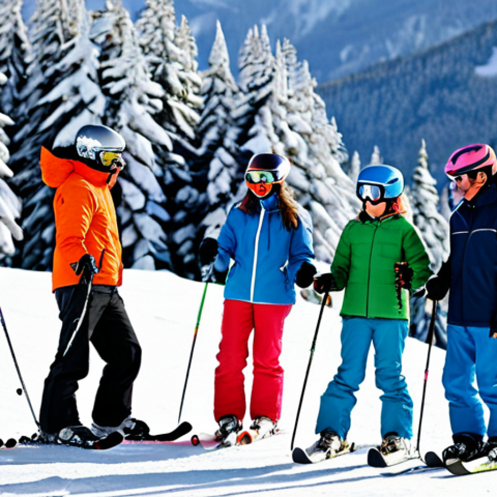 Personalized Ski Lesson**

"A ski instructor providing one-on-one guidance to a student on a sunny, snow-covered slope. The student is wearing a modern ski suit, fully clothed, and is attentively listening to the instructor. The instructor is demonstrating a proper skiing technique. Background shows scenic mountain views. Perfect anatomy, correct proportions, natural pose, professional, appropriate content, safe for work, modest attire, family-friendly, high quality."

**