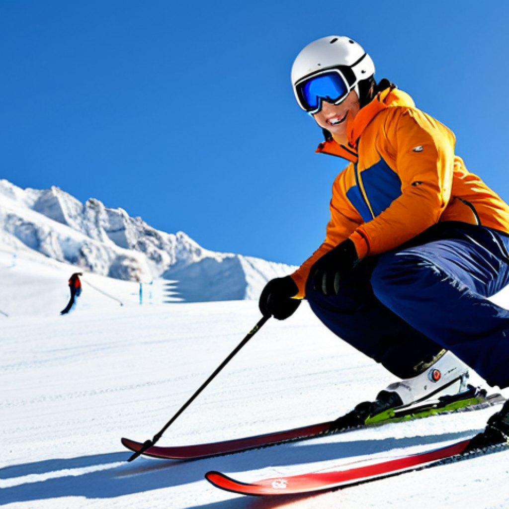 **

"A professional ski instructor demonstrating a stylish parallel turn on a sunny ski slope, fully clothed in appropriate winter ski wear, surrounded by snow-covered mountains, safe for work, perfect anatomy, correct proportions, natural pose, well-formed hands, proper finger count, family-friendly, professional ski instruction, modest attire, appropriate content, high quality, action shot, dynamic pose."

**