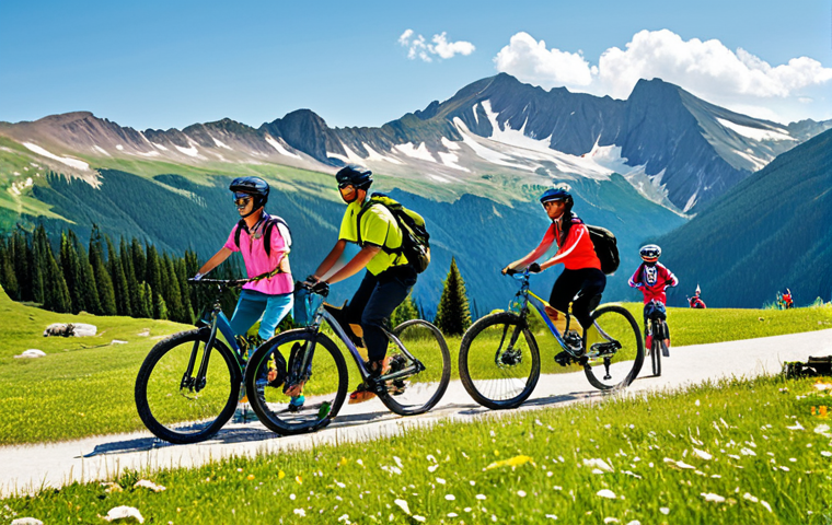 스키 강사의 글로벌 트렌드 분석 - **Image:** A diverse group of people enjoying various activities at a ski resort in summer.
    **Pr...