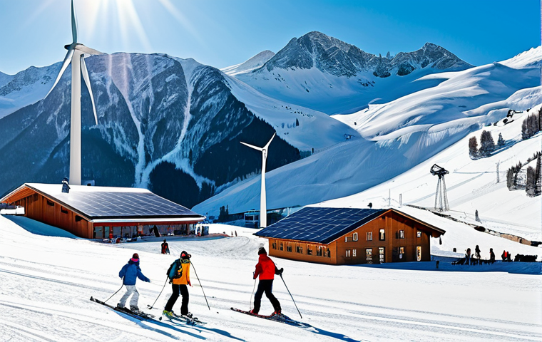 스키 강사의 글로벌 트렌드 분석 - **Image:** A ski instructor using AI to analyze a student's skiing technique.
    **Prompt:** "A pro...