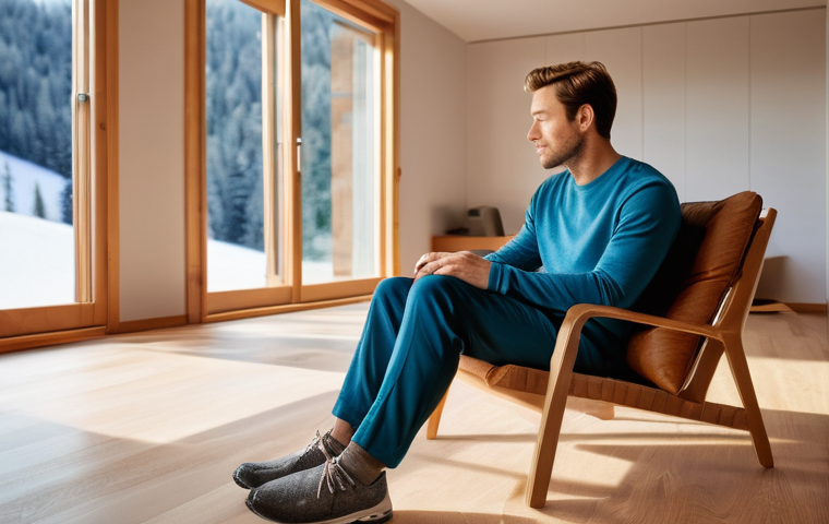 스키 강사의 실기 연습 팁 - **Prompt: Off-Season Physical Conditioning**
    A fit female ski instructor in her late 20s is perf...