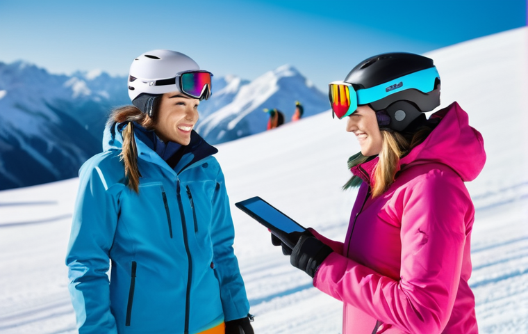 스키 강사의 실기 연습 팁 - **Prompt: Mental Rehearsal for Skiing**
    A calm male ski instructor in his 30s is sitting comfort...