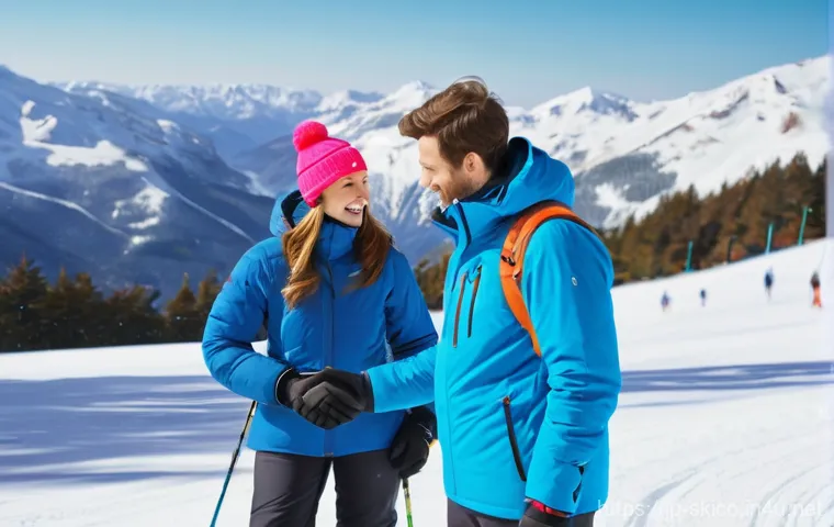 스키 강사의 고객 만족도 조사 결과 - Image Prompt 1: The Empathetic Instructor's "Magic Words"**