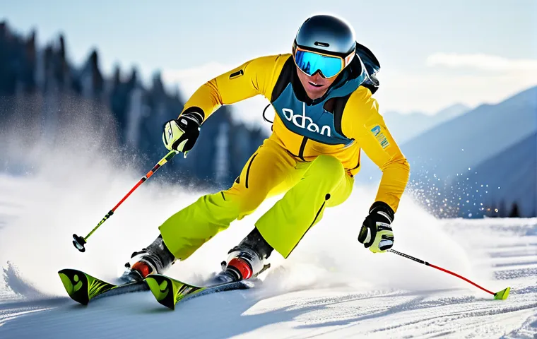 스키 강사의 고객 맞춤 강의 전략 - **Personalized Ski Coaching with Video Analysis**
    An adult female skier, mid-30s, dressed in a v...