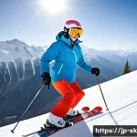 스키 강사의 강의 효과 분석 방법 - **Prompt:** A dynamic, wide-angle shot of a female ski instructor, in her early 30s, wearing a sleek...
