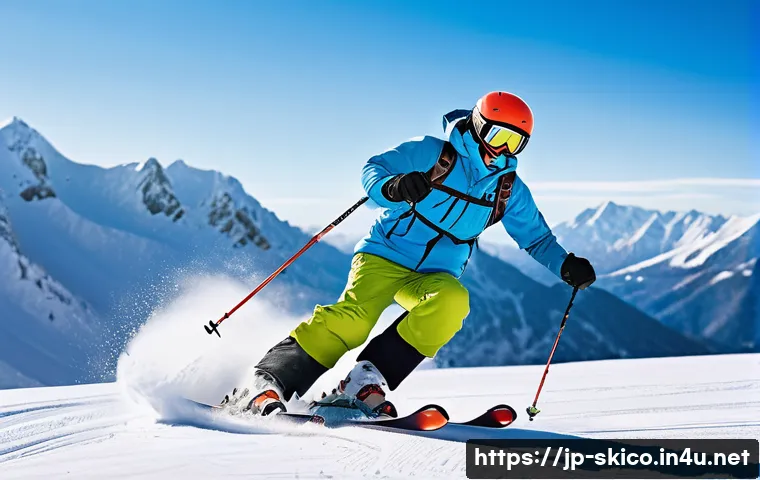 스키 강사의 자격증 취득 비법 - A professional Japanese ski instructor practicing on a snowy mountain slope during winter, wearing f...